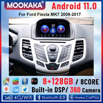 2 Din Android 11.0 8GB+128GB Auto Raadio Multimeedia Mängija, GPS Navigatsiooni Ford Fiesta MK6 MK7 2008-2017 Auto Stereo juhtseade