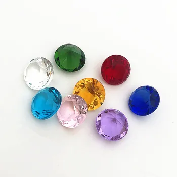 20MM 8pcs Dimeter Kristall Teemant Vikerkaar klaashelmed Feng Shui Kera Dekoratiivne Kristallid Käsitöö Kingitus, Pulm Home Decor Vaas