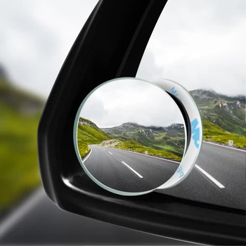 2tk Auto 360 lainurk Ümmargune Kumer Peegel Auto Sõiduki Küljel Blindspot Blind Spot Peegel Lai Tahavaatepeegel Väikese Ringi Vaadata
