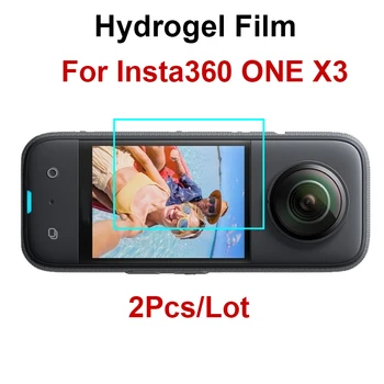2tk Hüdrogeeli Film Screen Protector For Insta360 ÜKS X3 HD Selge Vesi-tõend Pehme TPU Kaamera Ekraani kaitsekile, Ei Klaas