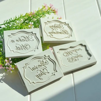 4 Stiilid Õnnistagu Seeria Silikoon Sugarcraft Hallituse Fondant Kook Dekoreerimiseks Vahendid Bakeware