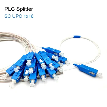 5-10tk SC/UPC 1X16 PLC Splitter 0,9 mm Terasest Toru 1m FTTH Optilise Kiu Pesa KS UPC fiiberoptiliste Splitter 1*16 Vaba Shipping