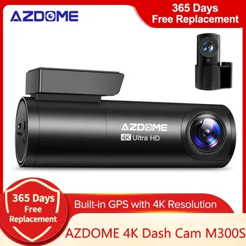 AZDOME 4K Kriips Cam Auto videosalvesti Sisseehitatud GPS, WIFI, 2160P UHD Kriips Kaamera Öise Nägemise Auto DVR 24H Parkimine Kaamera dashcam