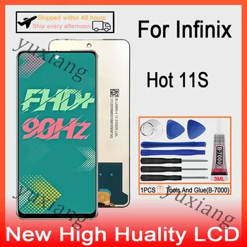 Algne LCD Infinix Kuum 11S X6812 X6812B LCD Puutetundlik Digitizer Asendamine