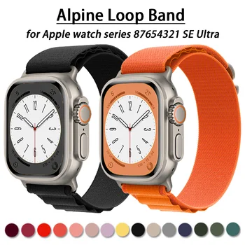 Alpi aasa rihm apple watch band 49mm 45mm 41mm 44mm 40mm Nailon watchband käevõru vöö iwatch seeria 3 5 SE 6 7 8 Ultra