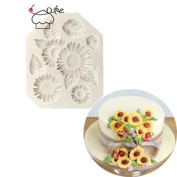 Aouke Chrysanthemum Silikoon Hallituse DIY Kook Küpsetamine Dekoratiivsed Dessert Šokolaadi Hallitus Chrysanthemum Silikoon Õliga
