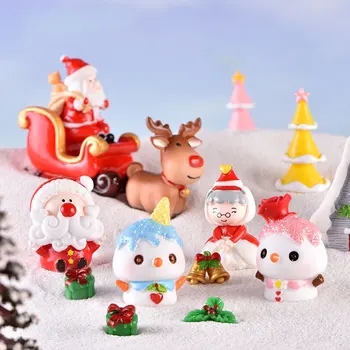 Armas Santa Claus Ice cream Snowman Christmas Tree Kaunistused Mini Mikro -, maastiku kujundusest Aed Pot jõulud decor kodus 1TK