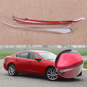 Auto stiil 2tk ABS Kroomitud Rearview Mirror Cover Sisekujundus Sobib Mazda 6 Atenza 2014 2015 2016 2017