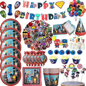 Avengers Superkangelane Pool, Ühekordsed Nõud Marvel Plaat Cup Õhupalli Kids Sünnipäeva Baby Shower Kaunistamise Tarvikud