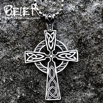 Beier 316L roostevabast kvaliteetsed viking Plaadi Muster rist ripats necklacet Amulett skandinaavia mood Ehteid BP8-505