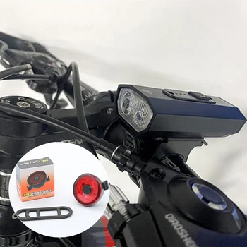 Bike Jalgratta Valgus USB LED Laetav Set Särav Saba Taga Hele Mägi Rattasõit Ees Tagasi Esitulede Veekindel Taskulamp