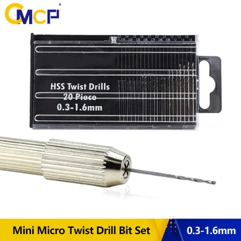 CMCP HSS Twist Puuriterad 0.3-1.6 mm Mini Mikro-Drill Bit Set Alumiinium Käe Puuri Mudel Käsitöö Juhul Vahend Mini Drill Bit