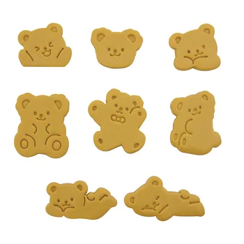 Cute Cartoon Bear Cookie Kutter Suhkru Käsitöö Hallituse Plastikust Kook Hallitusseened Küpsis, Pitsat Lõikur Kook Küpsetamine Hallituse Köök Tööriistad