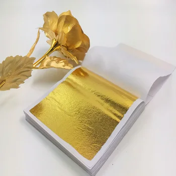 DIY Imitatsioon Kuld, Hõbe Foolium Paber Rose Gold Leaf Leht Kullakiht Kunst Käsitöö Paber Sünnipäeva Pulm Kook Teenetemärgi Magustoit