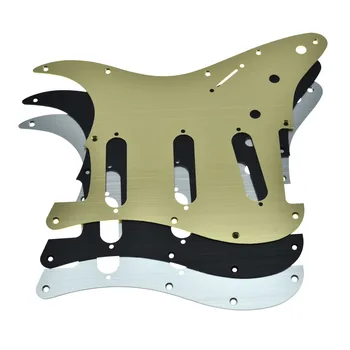 Dopro 11 Auk Metall Alumiinium Anodeeritud Kaasaegne Strat SSS Silla Peegelpildis Pickguard Sobib Jimi Hendrix Stratocaster