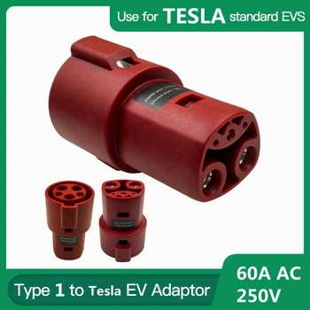 EV Adapteri Tüüp 1 Tesla Kasutada Tesla Sõidukite Laadimise Üks Pool, et Tesla Autod ja Teine Pool J1772 Type1 Naine EV Pistik