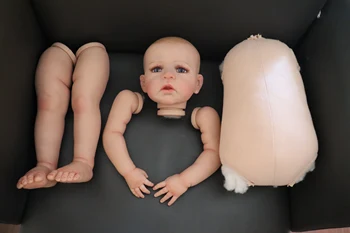 FBBD 60cm Juba Värvitud Uuestisündinud Baby Doll Sandie Värvitud-Juuksed Kvaliteetne 3-D Naha Paigaldada Yourselft Mänguasjad