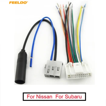 FEELDO 1Set Car Audio Stereo Juhtmestik Antenni Adapter Plug Nissan/Subaru Jaoks/Kohta Infiniti OEM Tehase Raadio CD #1638