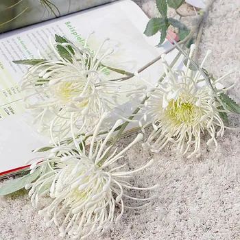 Flokeeritud vaibad Leucospermum tehislilled Pulm teenetemärgi flores artificiales plastikust võltsitud lille, taime õie artificielle