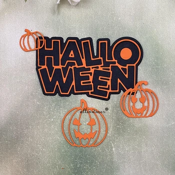 Halloween Pumpkin Seeria DIY Käsitöö Metalli Lõikamine Die Külalisteraamatusse Surutrükiga Paber-Kaardi Album Craft Mall Šabloon Sureb