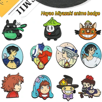 Hayao Miyazaki Anime Ümbritseva Spirited Away Minu Naaber Totoro Sõle Ulu ' s Moving Castle Ponyo Pääsme Cartoon Pin-koodi