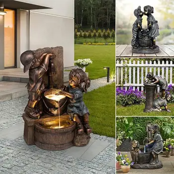 Indoor/outdoor Purskkaev Kuju Vaik Aias Skulptuur Hoovis Kunsti Teenetemärgi