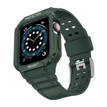 Juhul+Rihm Apple Watch band 45mm 41mm 44mm 40mm 38mm 42mm kummist, Silikoonist watchband vöö, käevõru iWatch seeria 3 4 5 6 se 7
