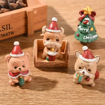 Jõulud Jõuluvana Mini Figuriin Doll House Home Decor Kääbus Haldjas Garden Ornament Lastele, Mänguasjad, Käsitöö