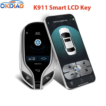 K911 Smart Key PKE Võtmeta Sisenemise Süsteem, Nutikas LCD-Võti Maserati Stiilis BMW Jaoks Lexus Audi Jaoks VW Tööd Mobiilne Telefon