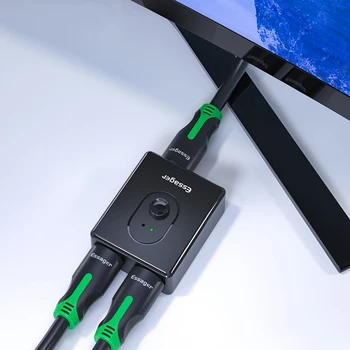 Kaks-Ühes-Välja Lüliti kahesuunaline HDMI-ühilduvate Vastastikuse Konverteerimise Essager Splitter