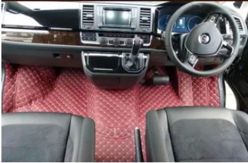 Kõrge kvaliteet! Kohandatud eriline auto põranda matid Parempoolse rooliga Volkswagen Caravelle 2 istekohti T6 T5 2022-2005 veekindel vaibad
