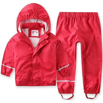 Laste Kevad ja Sügis Laste ülikond poistele andgirls kvaliteetne ilmastikukindel veekindel ülikond jope hingav püksid, tunked