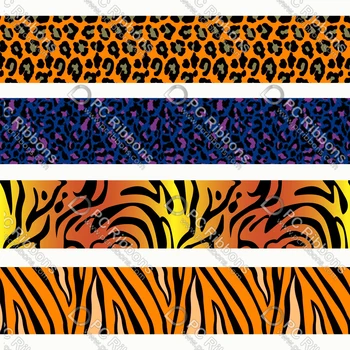 Leopard Cartoon Trükitud Grosgrain/Satiin Pael Disain Kohandatud Juuksed Tarvikud DIY Käsitöö Asjade Õmblemine 50 Meetrit
