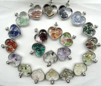 Looduslikust kivist tiger eye Quartz crystal Türkiisidega ebaregulaarne kruusa kivi & klaasist ripats diy Ehteid teha necklace10pcs