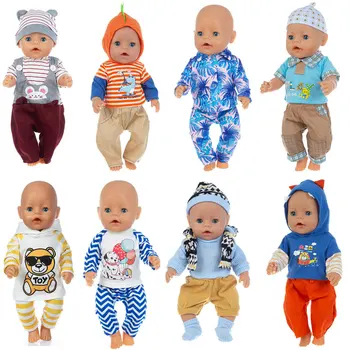 Mannekeeni mitme stiilis T-särk, sobib 18 tolline Ameerika nukud ja 43 cm vastsündinud beebi nukud, meie põlvkond, tüdruk kingitus