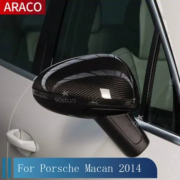 Näiteks Porsche Macan 2014 süsinikkiust muster Peegli Kate Kinni on Tüüp Läikiv Viimistlus külgvaade Osa Sisekujundus Drift Kit Car-styling