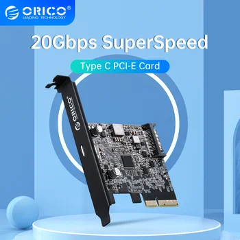 ORICO Tüüp USB-C PCI-Express, et USB-3.2 20Gbps PCI-E Express Expansion Card Adapter for Windows 8/10/Linux