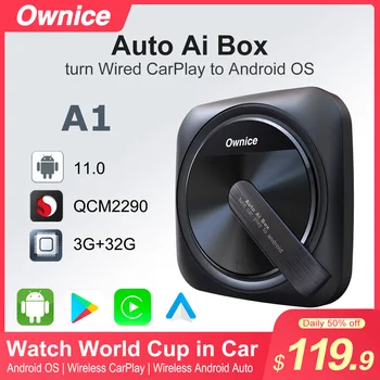 Ownice A1 Traadita carplay ai iphone ' i ekraani mystery box Android 11 iptv tellimus MINI Kia VW peugeot toyota Mazda