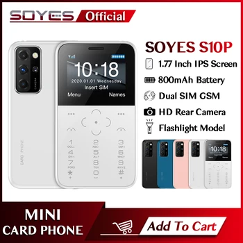 SOYES 2G GSM Mini-Kaart Mobiiltelefoni 1.77 Tolli 800mAh HD Tagumine Kaamera Ultra-õhuke Kaasaskantav Backup Klaviatuuri mobiiltelefoni