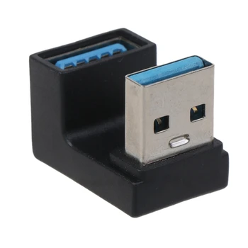 USB Tüüp A-Tüüpi Adapter Üles & Alla Painutatud USB 3.0 Adapter Meeste ja Naiste Laiendamine 180 Kraadi 5Gbps Sülearvuti
