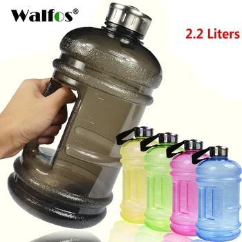 WALFOS 2.2 L Suur Suure Võimsusega Vee Pudelid Väljas Sport Fitness Telkimine Töötab Treening Vee Pudel Drinkware