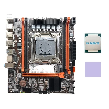 X99H Emaplaadi LGA2011-3 Arvuti Emaplaadi Toetus Xeon E5 2678 2666 V3 Seeria CPU E5 2620 V3 CPU+Thermal Pad