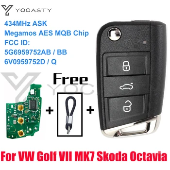 YOCASTY 5G6959752AB BB 6V0959752D Remote Auto Võti Megamos PKT MQB Kiip 2012 - 2015 VW Golf Mk7 Polo Tiguan Skoda Octavia Leon