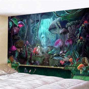 trippy vaip seina vaip kodu kaunistamiseks seene psühhedeelne tapestry tapis müüri seina riie