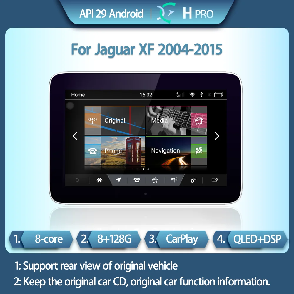 Sest Jaguar XF XFL 2004-2015 smart auto multimeedia video mängija, Raadio, GPS 4G navigatsiooni CarPlay 8+128G toetada originaal auto süsteem