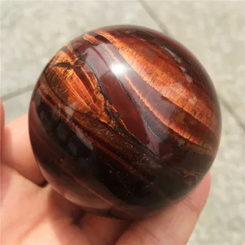 1tk natural red tiger eye gemstone kera tervendav quartz crystal poleeritud palli nagu kingitus mineraal kivid