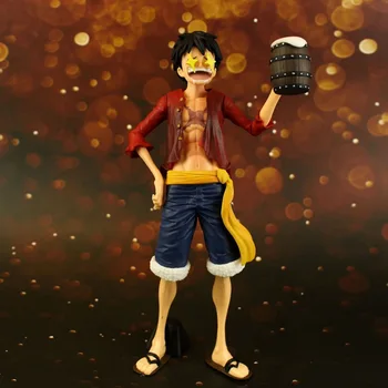 27cm One Piece Anime Luffy Klassikaline Süüa Liha Star PVC Tegevus Joonis Straw Hat Zoro Luffy Koguda Kingitus Mänguasi Mudel