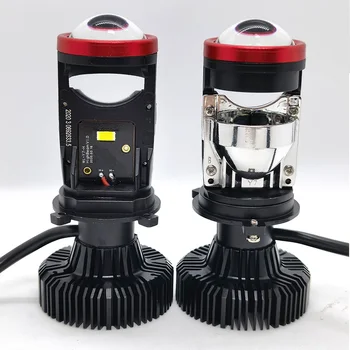 2TK H4 LED-Esitulede Pirnid Canbus Mini Projektor Lens 3000K 4300K 6000K Fanless Auto Auto Lamp Udutuled 9003/HB2 Hi/Lo Tala