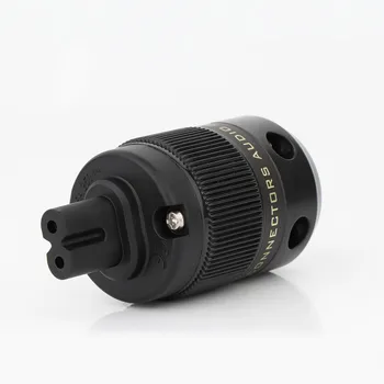 2tk Roodiumi Joonis 8 C7 Pistik hifi Heli kõlar võimendi Elektri-AC toitejuhe IEC Pistik-pesa-pistik