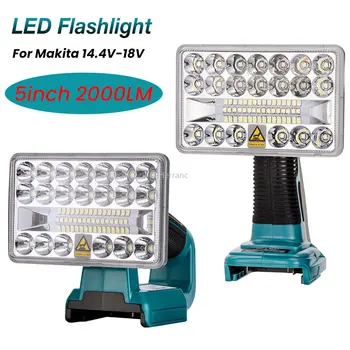 5 Tolline LED Taskulamp DML812 jaoks Makita 14V 18V BL1430 BL1830 BL1860B L Ioon Aku USB Väljas Tähelepanu keskpunktis avariivalgustus